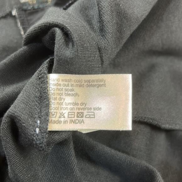 British India Traveller embroidered panel mermaid trumpet maxi skirt, size 5 - Picture 6 of 9